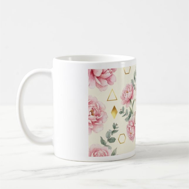Caneca But First Coffee | Xícara de Café Floral Do (Esquerda)