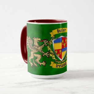 Caneca Butler Irish Shield & Griffins Personalizado