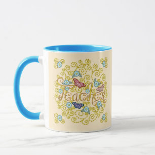 Caneca Butterfly Teacher
