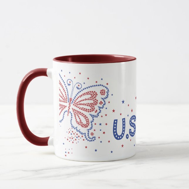 Caneca Butterfly USA Mugs (Esquerda)