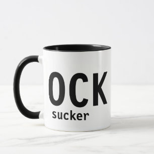 Caneca C ock Sucker Pun Funny Coffee Mug