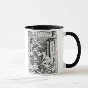 Caneca Cabbalist judaico que guardara um sephiroth, cópi