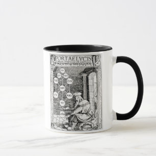 Caneca Cabbalist judaico que guardara um sephiroth, cópia