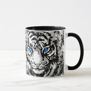 Caneca Cabeça Branca de Tigre - Tigre Azul