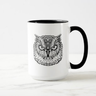 Caneca Cabeça da coruja de Eagle do estilo