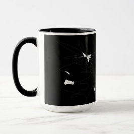 Caneca Cabeça de esboço - Cabeça Selvagem, Estilo Selvage
