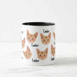 Caneca Cabeça de Gato Personalizada Amantes de Gato Propr