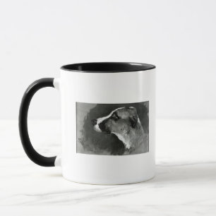 Caneca Cabeça de Henri de Toulouse-Lautrec de um cão
