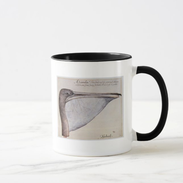 Caneca Cabeça de um pelicano de Brown (Direita)