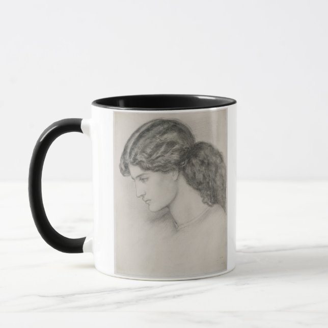 Caneca Cabeça de uma mulher, 1861 (lápis no papel) (Esquerda)