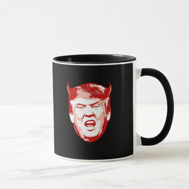 Caneca Cabeça do diabo do trunfo - Anti-Trunfo - (Direita)
