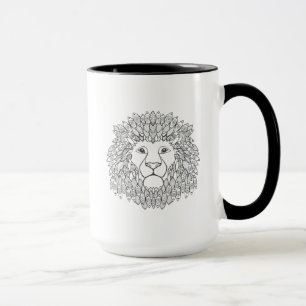 Caneca Cabeça inspirada 3 do leão