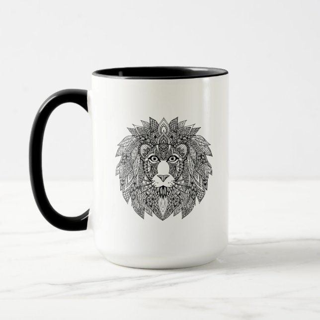 Caneca Cabeça inspirada 4 do leão (Esquerda)