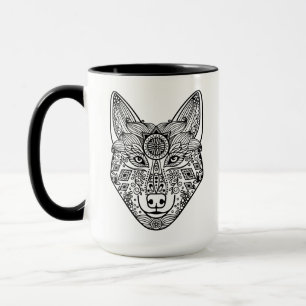 Caneca Cabeça inspirada do lobo