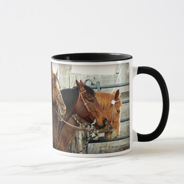 Caneca Cabeças de cavalo freadas (Direita)