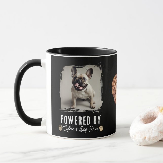 Caneca Cabelo de Cachorro e Café Foto Engraçada de Selfie (Com Donut)