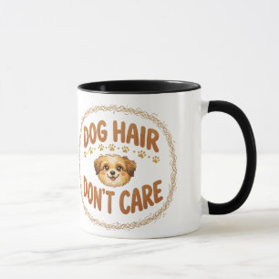 Caneca Cabelo de Cachorro Não Me Importa · Humor Divertid