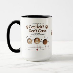 Caneca Cabelo de Gato Não se importa com o Combo Mug - Ca
