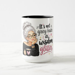 Caneca Cabelo Grisalho Engraçado
