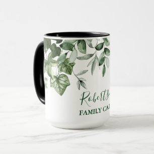Caneca Cabina de família Cana-d-água Verde Botânico