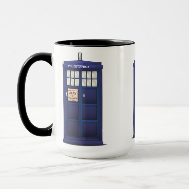 Caneca Cabine de Polícia Britânica (Esquerda)