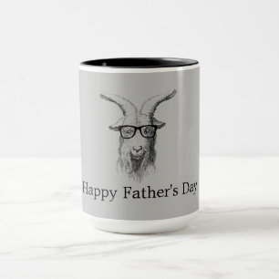 Caneca Cabra hipster Com Óculos