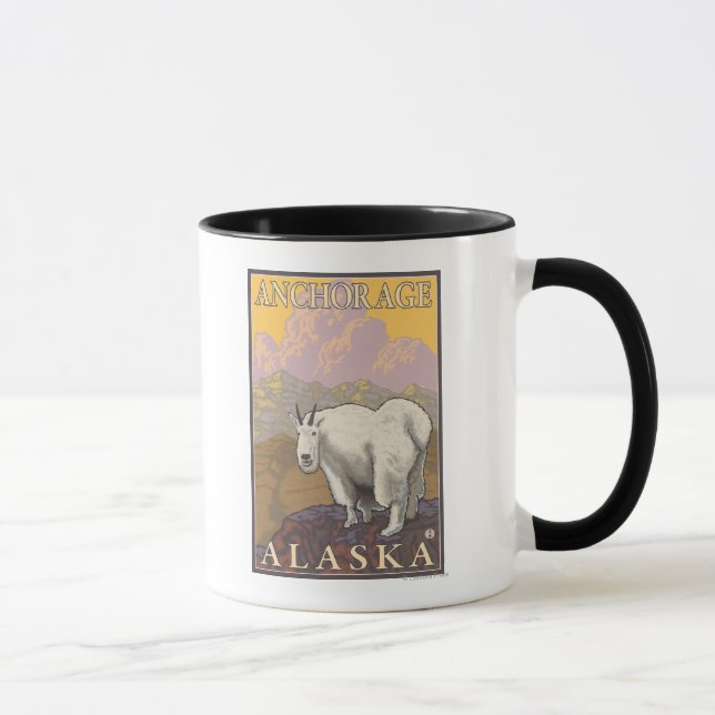 Caneca Cabra-Montanha - Anchorage, Alasca (Direita)
