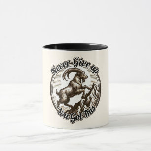 Caneca Cabra Montanhista Capricornio Aniversário Zodíaco