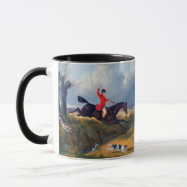 Caneca Caça à raposa limpando uma vala John Herring