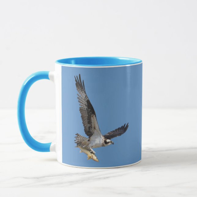 Caneca Caça ao Osprey Voando para Peixes (Esquerda)