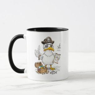 Caneca Caça ao Tesouro do Pássaro Pirata de HQ