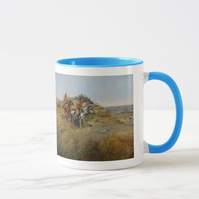 Caneca Caça do búfalo, 1891 (óleo em canvas) (Direita)