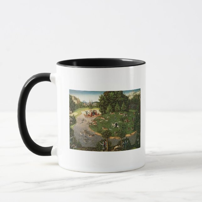 Caneca Caça do veado do eleitor Friedrich III o "sábios " (Esquerda)