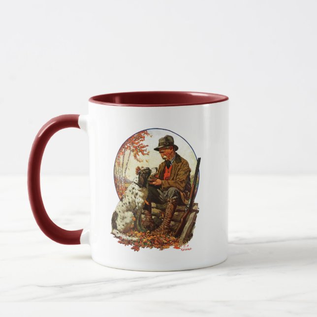 Caneca Caçador e Spaniel (Esquerda)