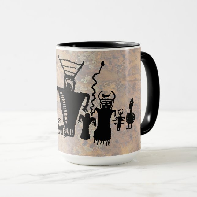 Caneca Caçadores e espíritos animais (Frente Esquerda)