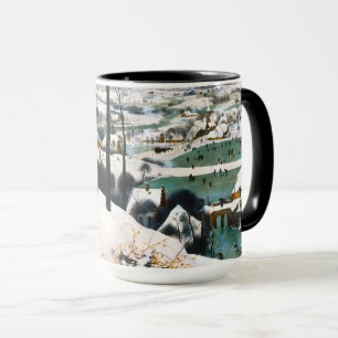 Caneca Caçadores na Paisagem da Neve Pieter Bruegel