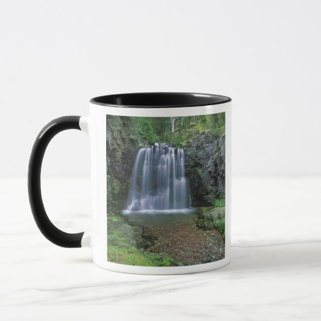 Caneca Cachoeira Rockwell no Vale de Two Medicine em (Esquerda)