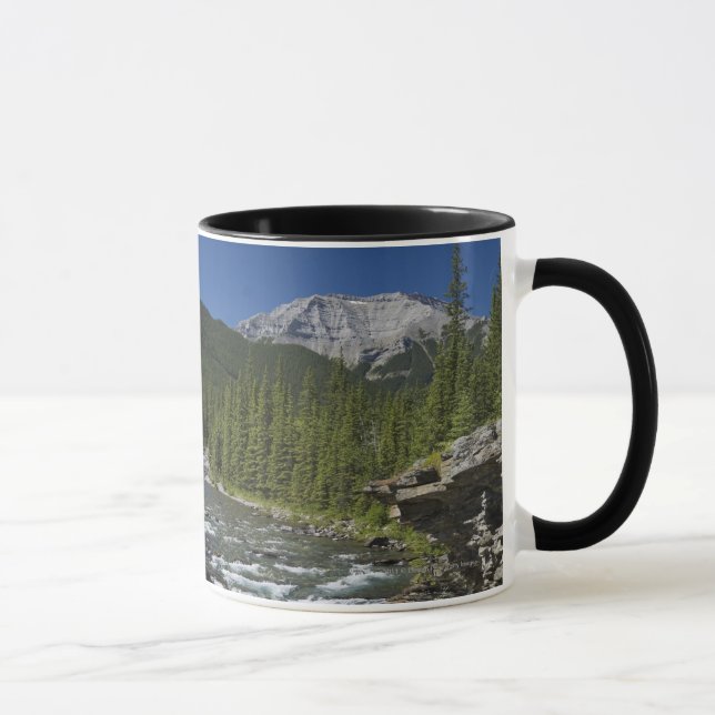 Caneca Cachoeiras com borda da rocha e uma montanha (Direita)