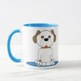 Caneca Cachorrinho esperando os donos voltarem para casa