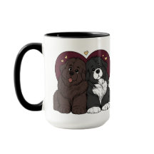 Cachorrinhos de Newfoundland Abraçados