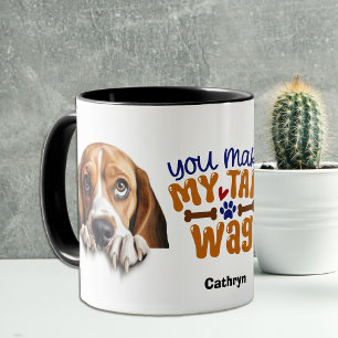 Caneca Cachorro Adorável Que Você Faz Minha Cauda