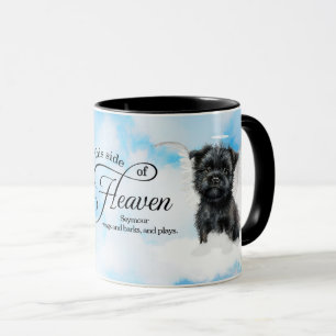 Caneca Cachorro Affenpinscher no Céu Memorial Personaliza