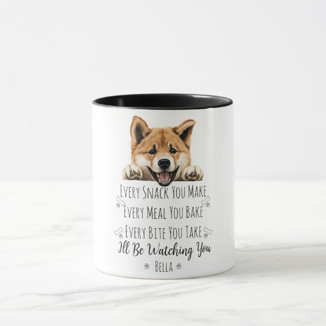 Caneca Cachorro Akita Custa Personalizado (Centro)