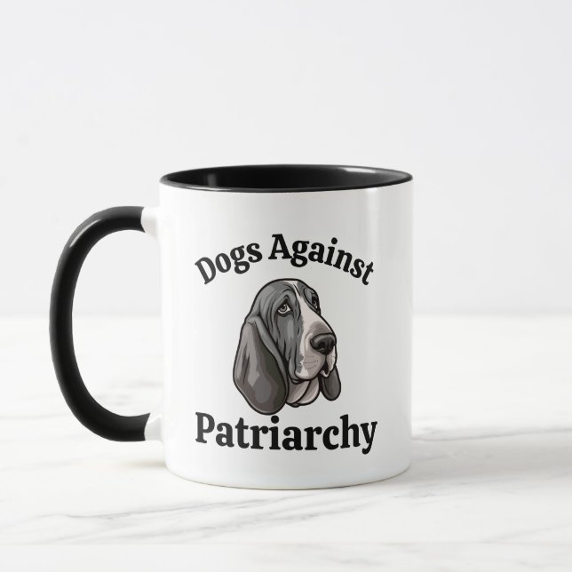 Caneca Cachorro Anti-Trump Mãe Cachorros Políticos Femini (Esquerda)