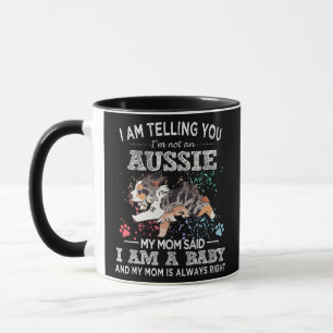 Caneca Cachorro australiano Cachorro Feliz Aussie Mãe Pup
