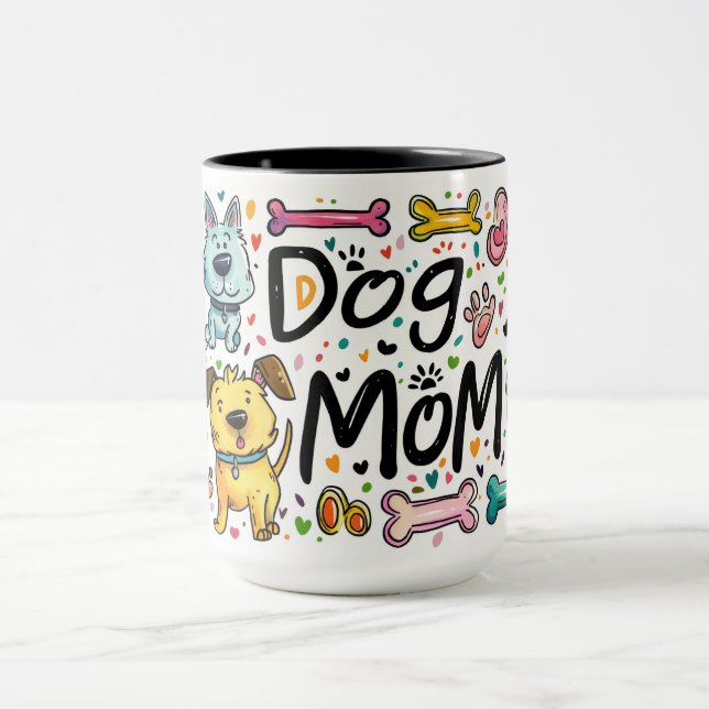 Caneca Cachorro Bonito Mamãe Molhada (Centro)