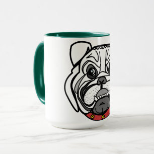 Caneca Cachorro Branco Grande - Cachorro Grande - Desenho