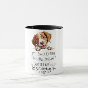 Caneca Cachorro Brittany Spaniel Engraçado Personalizado