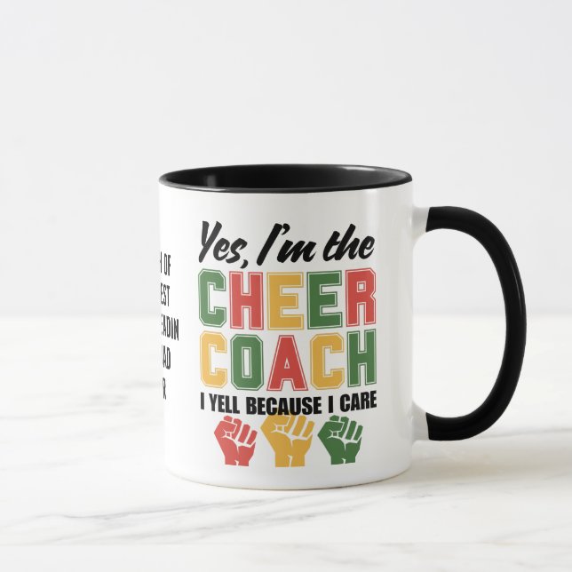 Caneca CACHORRO CHEER Eu Grito Porque Eu Me Preocupo Com  (Direita)