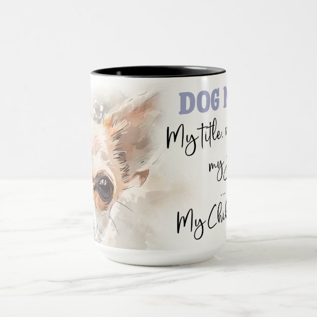 Caneca Cachorro Chihuahua Cachorro Cachorro Mamãe Envolve (Centro)